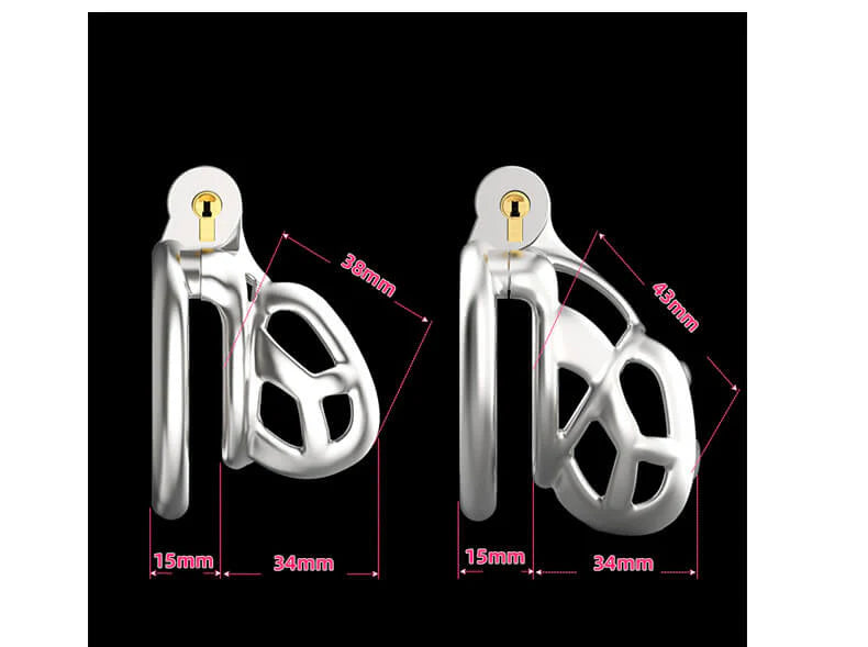 Stainless Steel Cobra Chastity Cage