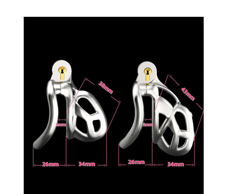 Stainless Steel Cobra Chastity Cage