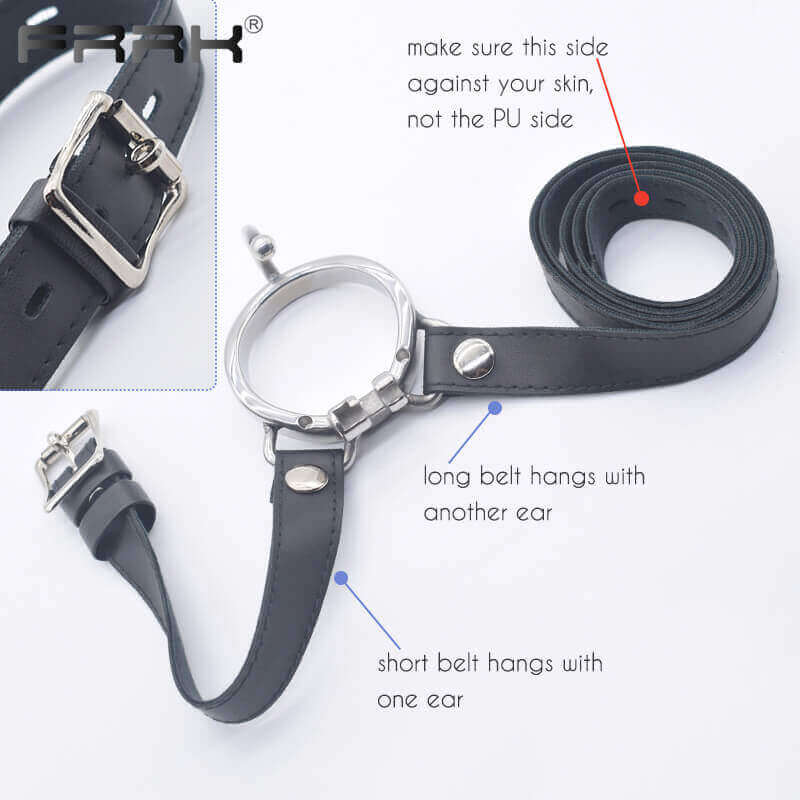 CC85 PU Stcrap Belt with Big Mamba Cock Cage