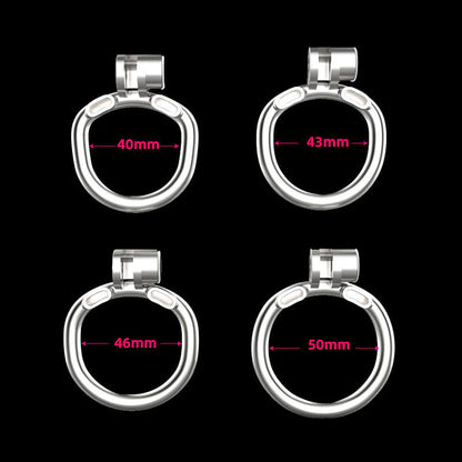 Stainless Steel Cobra Chastity Cage